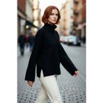 PayBuy Kadın Oversize Balıkçı Yaka Reglan Kol Triko Kazak Kışlık Rahat Ve Şık Günlük Kombinler İçin İdeal