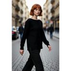 PayBuy Kadın Oversize Kayık Yaka İnce Triko Kazak Günlük Kombinler İçin Şık Ve Rahat Bir Seçim Kaliteli