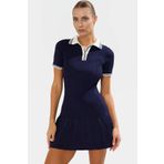 PayBuy Mini Polo Yaka Triko Elbise Yazlık Rahat Günlük Stil Ve Şık Modern