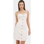 PayBuy Yazlık Denim Mini Elbise Straplez Kolsuz Bodycon Kesim Rahat Günlük Kullanım İçin