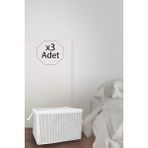 Pazar Kapısı 3 Adet Mini Boy Tela Kumaş Kıyafet Hurcu 45X40X30 cm