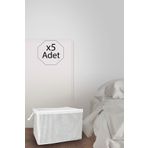 Pazar Kapısı 5 Adet Mini Boy Tela Kumaş Kıyafet Hurcu 45X40X30 cm