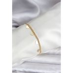 Pazarcan 14K Gold Renk Kaplama Kalpli Model cm Kadın Bileklik
