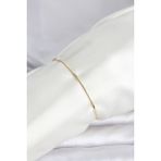 Pazarcan cm 14K Gold Renk Barlı Yılan Zincir Model Kadın Bileklik