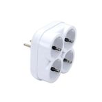 Pazarcan De-Pa 10004 Topraklı 16 Amper 250 Volt Beyaz 4'lü Çok Amaçlı Golyat Priz