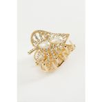 Pazarcan Kalp İnci Taşlı Metal Mandal Toka 4,5 Cm