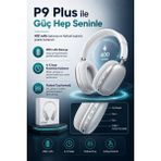 Pazarcan Katlanabilir Kablosuz Kulaklık Kulak Üstü Rahat Pedli Taşınabilir Stereo Model - Ahşap