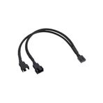 Pazarcan Lunatic 5353 Fan Çoklayıcı 2 Port Y Pwm 4 Pin Splitter Çoklayıcı Switch Örgülü Kablosu (5353-2'Li P