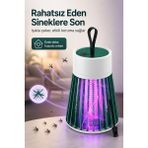Pazarcan Mor Işıklı Elektrikli Sinek Öldürücü Lamba Balkon Bahçe Kamp Kullanım