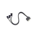Pazarcan Primex Plus Px-4597 Psu Sata Power To Fan Çevirici 3 Port Y Pin Pwm Çoklayıcı Splitter Fan Kablosu