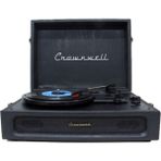 Pazard Crownwell Casablanca Serisi Retro Çanta Pikap – Siyah Süet Kaplama, Dahili Hoparlörlü, 3 Hızlı (33/45/78 Rpm), Bluetooth Bağlantılı, Taşınabilir Vintage Plak Çalar