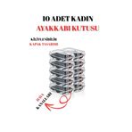 Pazarika 10’lu Kadın Ayakkabı Saklama Kutusu – Şeffaf ve Düzenleyici Set