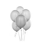 Pazarız 100 Adet Gri Balon