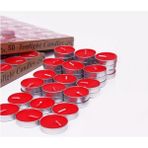 Pazariz 100 Adet Kırmızı Tea Light Mum MM20-100 - Beyaz - 1 Adet