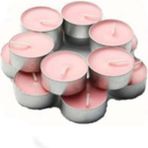 Pazariz 100 Lü Tealight Mum - Pembe - 1 Adet - Renkli