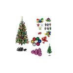 Pazariz 120 Cm Yılbaşı Çam Ağacı+100 Lüks Süs+Ağaç Işığı