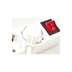 Pazariz 12W Led Ampul 10 Mt Uzatmalı Anahtarlı 3Lü Priz Set