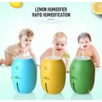 Pazariz 180 Ml Limon Şeklinde Mini Oda Hava Nemlendirici Buhar Makinesi (siyah)