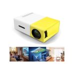 Pazariz 1920 x 1080 LED Mini Taşınabilir Projeksiyon Cihazı Ev Sineması DLP Işık Kaynağı ile HDMI Bağlantı - Sarı