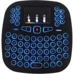 Pazariz 2.4ghz I18 Mini Kablosuz Touch Pad Işıklı Klavye - Şeffaf
