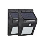 Pazariz 2 Adet Solar Güneş Enerjili 20 Led 1W Ledli Bahçe Aydınlatma Solar Dış Mekan Lambası Hareket