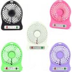 Pazariz 3 Kademeli Şarjlı Masa Üstü USB Mini Taşınabilir Vantilatör Fan - Renkli
