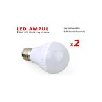 Pazariz 3W Enerji Tasarruflu Led Ampul ( 2 Adet)