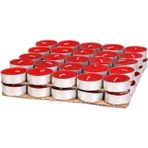 Pazariz 50 Adet Kırmızı Tea Light Mum 20-50 mm - Beyaz - 1 Adet