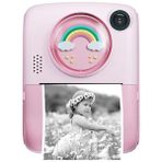Pazariz Anlık Termal Yazıcılı Dijital Çocuk Kamerası 2.0 Inç Hd 1080P Instant Photo Printer Camera Pembe