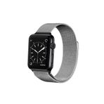 Pazariz Apple Watch Uyumlu1 2 3 4 5 Serisi 38mm Gümüş Rengi Çelik Hasır Kordon