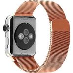 Pazariz Apple Watch Uyumlu8 7 6 5 4 3 Se 42mm-44mm-45mm Mıknatıslı Çelik Örme Kordon