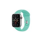 Pazariz Apple Watch Uyumlukordon 2 3 4 5 6 Se 38 Mm Ve 40 Mm Silikon Kordon Kayış - Su Yeşili