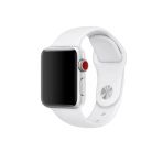 Pazariz Apple Watch Uyumlusilikon Kordon Kayış 7 - 6 - Se - 5 - 4 - 3 - 2 - 1 38mm 40mm - Beyaz