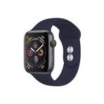 Pazariz Apple Watch Uyumlusilikon Kordon Kayış 7 - 6 - Se - 5 - 4 - 3 - 2 - 1 - 42mm 44mm - Lacivert