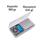 Pazariz Digital Lcd Hassas Elektronik Kuyumcu Cep Terazisi Tartı 200 Gr / 0.01 Gr Renksiz