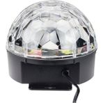 Pazariz Disko Topu Rgb Ledli Bluetooth Hoparlör Sese Duyarlı -Kumandalı - Beyaz