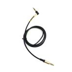 Pazariz Electroon 3,5Mm Stereo Gold Jaklı Siyah Aux Kablo 2 Metre