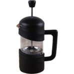 Pazariz French Press Borosilikat Cam 350 ml Çay & Kahve Demliği Siyah