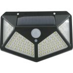 Pazariz Güneş Enerjili Solar Lamba Bahçe Lambası Solar Lamba 3 Mod Fotoselli Projektör 100 LED Lamba