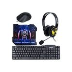 Pazariz K20 Gaming 4 Parça Oyuncu Seti Klavye Mouse Kulaklık Mouse Pad Çok Renkli