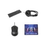 Pazariz ® K20 Oyuncu Gamer Seti Klavye + Mouse + Kulaklık + Mouse Pad 4İn1 Set Uyumlu