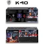 Pazariz K40 Oyuncu Kulaklık Klavye Mouse ve Ped Takım Gaming Set