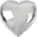 Pazarız Kalp Folyo Gri Balon