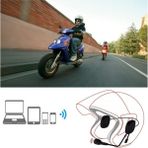 Pazariz Kask Için Stereo Hoparlörler Mikrofonlu Kablosuz Bluetooth Motosiklet Kask Kulaklık - Renkli