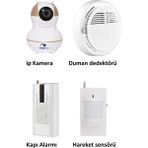 Pazariz KS-511 Full Hd Wifi Ev ve Bebek Ip Kamera 4in1 Full Set - Beyaz