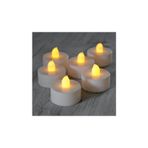 Pazariz Led Pilli Tealight Mum Sarı Işık - 24 Adet