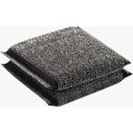 Pazariz Magic Inox Sponge Paslanmaz Telli Sünger 4'lü Set Bulaşık Süngeri - Siyah