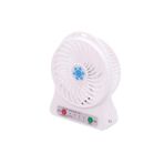 Pazariz Masa Üstü Şarjlı Mini Vantilatör 3 Kademeli Usb Mini Fan Beyaz