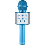 Pazariz Mavi Karaoke Mikrofon Dahili Hoparlörlü WS-858 USB Flash Destekli Özellikli