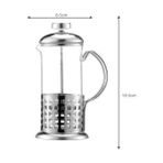 Pazariz Metal Bitki Çay Demliği French Press 350 Ml.